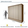 Guarda-roupa Casal 6 Portas 9 Gavetas Urbano - 3
