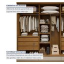 Ver imagem 7 de Guarda-roupa Casal 6 Portas 9 Gavetas Urbano