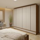 Ver imagem 1 de Guarda-roupa Casal 6 Portas 9 Gavetas Urbano