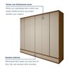 Guarda-roupa Casal 6 Portas 9 Gavetas Urbano - 6