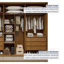 Ver imagem 5 de Guarda-Roupa Casal 6 Portas 9 Gavetas Urbano