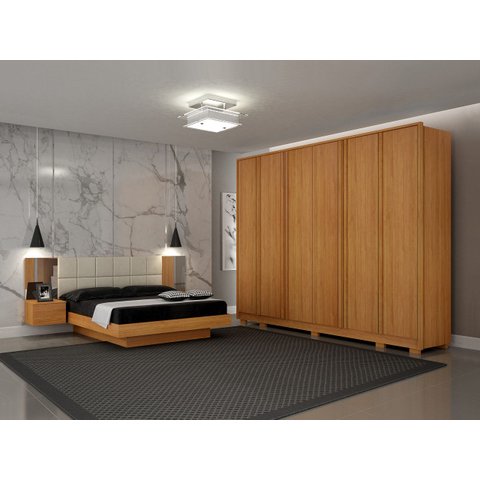 Dormitório Casal 2 Peças 6 Portas Palazzo - Arbo Design