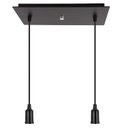 Ver imagem 1 de Pendente Industrial Cabo Tecido Duplo Cq E27 Vintage Preto