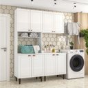 Ver imagem 1 de Conjunto Lavanderia 3 Peças Pérola Yescasa Branco