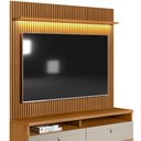 Ver imagem 7 de Rack para Sala de Estar com Painel Ripado para Tv 75 Pol Orizon L05 Nature Off White - Lyam Decor