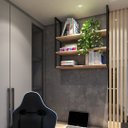 Ver imagem 1 de Kit 3 Prateleiras Suspensas De Ferro Industrial 60x20cm Technox