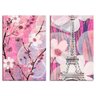 Conjunto de 2 Telas Decorativa Paris Rosa Grande - 2