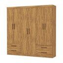 Ver imagem 2 de Guarda-Roupa Casal Dubai 6 Portas 4 Gavetas Multimóveis CR35556 Cinamomo