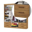 Ver imagem 6 de Guarda-Roupa Casal Dubai 6 Portas 4 Gavetas Multimóveis CR35556 Cinamomo