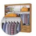 Ver imagem 3 de Guarda-Roupa Casal Dubai 6 Portas 4 Gavetas Multimóveis CR35556 Cinamomo