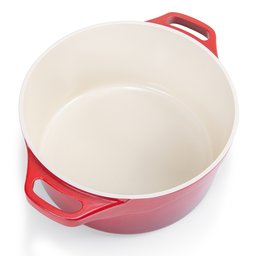 Jogo de 4 Panelas Revestimento Cerâmico Vermelhas Le Cook - 6 Jogo de 4 Panelas Revestimento Cerâmico Vermelhas Le Cook - 6