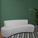 Ver imagem 7 de Sofá Mônaco 2 Lugares 150cm Cinza Claro Bouclé