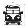Escultura De Mesa Enfeite Kombi Prancha De Surf Praia Preto - 2