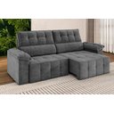 Ver imagem 1 de Sofá Santiago 2,20m Retrátil Reclinável Xflex Sofás Suede