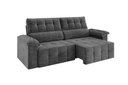 Ver imagem 4 de Sofá Santiago 2,20m Retrátil e Reclinável Suede Cinza - Xflex Sofás