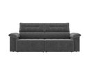 Ver imagem 6 de Sofá Santiago 2,20m Retrátil e Reclinável Suede Cinza - Xflex Sofás