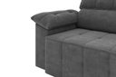 Ver imagem 2 de Sofá Santiago 2,20m Retrátil e Reclinável Suede Cinza - Xflex Sofás