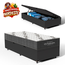 Ver imagem 2 de Cama Box Baú com Colchão de Espuma D33 Ortobom Airtech 100 Solteiro 88cm