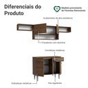 Ver imagem 4 de Armário de Cozinha Completa 225cm Rustic Emilly Madesa 01
