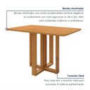 Ver imagem 6 de Conjunto Sala de Jantar 4 Lugares Retangular Tampo MDF Mesa Bold com Cadeiras Pés Madeira Jade