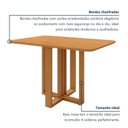 Ver imagem 6 de Conjunto Sala de Jantar 4 Lugares Retangular Tampo MDF Mesa Tessera com Cadeiras Pés Madeira Jade