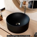 Ver imagem 2 de Cuba Pia para Banheiro Redonda 34cm Sara C08 Preto - Mpozenato
