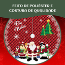 Ver imagem 7 de Saia Tapete Base Árvore de Natal Modelo 8 Decoração Papai Noel Enfeite Natalino Luxo Luvinco