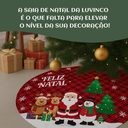 Ver imagem 3 de Saia Tapete Base Árvore de Natal Modelo 8 Decoração Papai Noel Enfeite Natalino Luxo Luvinco
