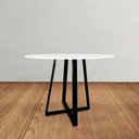 Ver imagem 2 de Base de Mesa Gizé Tampos Pedra Vidro Madeira de 1m Preto