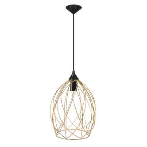 Pendente de Teto Ferro Aramado Dourado