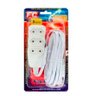 Régua Extensão 5 Metros 2P 3 Tomadas Bipolar Bivolt F.C - 6
