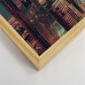Tela com Moldura Slim Cidade Iluminada 60x130cm MADEIRA CLARA - 3