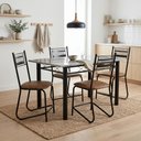 Ver imagem 2 de Conjunto de Mesa Sala de Jantar Tampo Granito 4 Cadeiras Atlanta