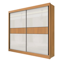 Ver imagem 1 de Guarda Roupa Mdf Ripado Cancun 2 Portas Cinamomo Off White