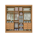 Ver imagem 2 de Guarda Roupa Mdf Ripado Cancun 2 Portas Cinamomo Off White