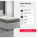 Ver imagem 2 de Colchão Solteiro Life D33 Pillow Top Cinza 17x88x188cm- e-Shop Casa