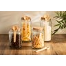 Pote de Vidro com Tampa Rolha Cortiça e Colher Bambu 650ml - 7