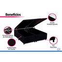 Ver imagem 7 de Cama Box Baú Crc Queen +Colchão D45 Bari Orthoflex 158x198
