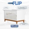 Berço Americano Mini Cama Flip Branco Fosco com Colchão Baby Physical - Reller Móveis - 4
