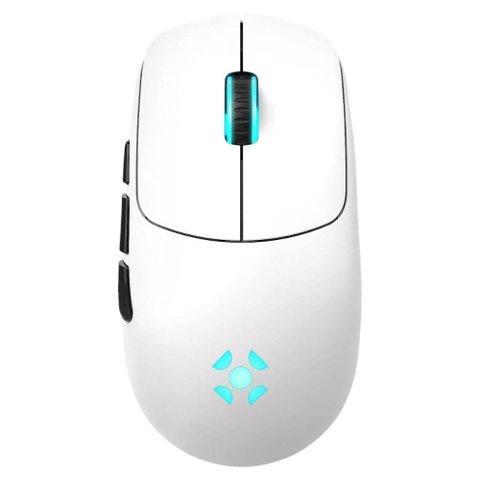Mouse Gamer sem Fio Fortrek Rogue - 2.4ghz - 16.000dpi - Sensor Pixart 3311 - Rgb - Branco - 85031