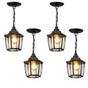 Ver imagem 4 de Kit 4 Luminárias Pendente Teto 40cm Preto Heritag Dital Bivolt Lustre Cozinha Sacada Externa e