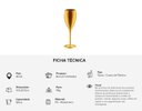Ver imagem 2 de Kit Champanheira Festa Banheira King 12 Garrafas C/ 12 Taças:dourado Marmorizado