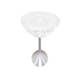 Champanheira Acrílica Transparente com Base em Alumínio – Grande, Resistente e Fácil de Montar - 1