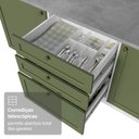 Ver imagem 7 de Balcão de Cozinha 60 cm 3 Gavetas (sem Tampo) Branco/Verde Vik Madesa