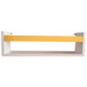 Prateleira Para Livros 45cm Branco Trava Amarelo - 1