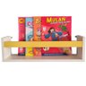 Prateleira Para Livros 45cm Branco Trava Amarelo - 3