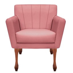 Kit Recamier Sofá Divã Clinica 140 + 2 Poltrona Iza Retro:Suede rose - 3