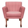 Kit Recamier Sofá Divã Clinica 140 + 2 Poltrona Iza Retro:Suede rose - 3