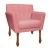 Kit Recamier Sofá Divã Clinica 140 + 2 Poltrona Iza Retro:Suede rose - 5