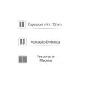 Ver imagem 6 de Desempenador Embutido para Portas de Madeira/MDF DP-101/2 Rometal 01 kit